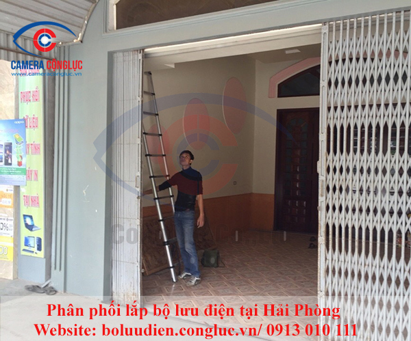 Cung cấp và lắp lưu điện cửa cuốn tại Thái Bình